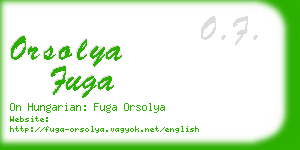 orsolya fuga business card